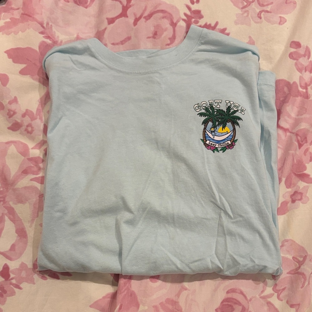 light blue oversized t shirt